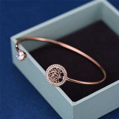 Gold Tree of Life Bangle